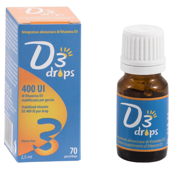 D3 DROPS 400 UI 2,5ML
