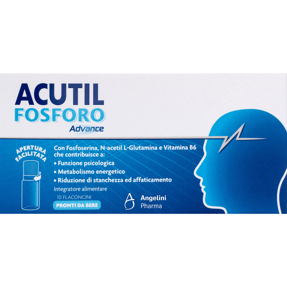 Acutil Fosforo Advance 10 Flaconcini - Integratore Per Memoria E Concentrazione