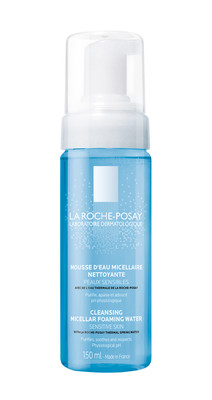 La Roche-Posay Toleriane Mousse d'Acqua Micellare Detergente 150 ml. Detergente con acqua micellare per rimuovere il make-up per la pelle sensibile.