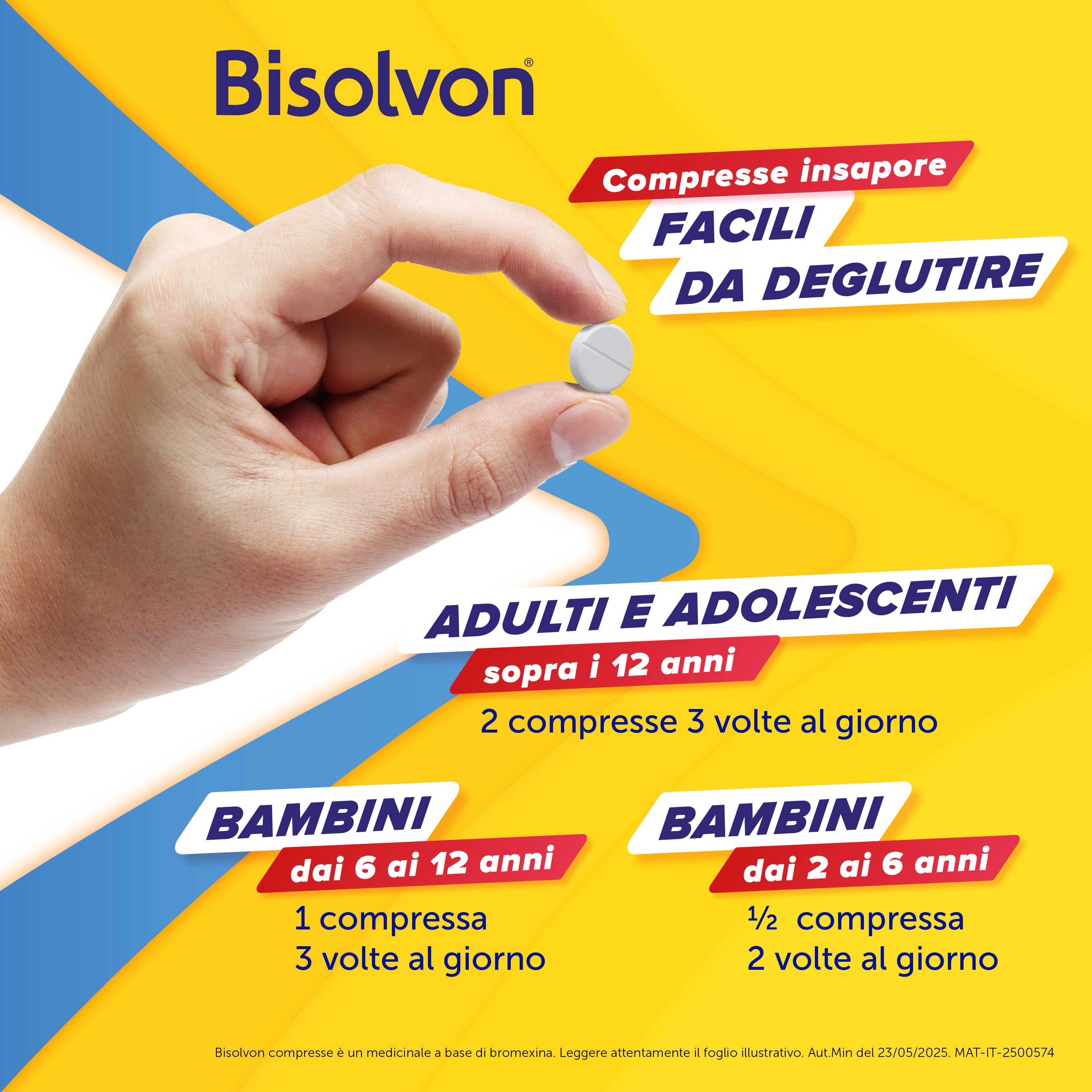 Bisolvon - Mucolitico per tosse grassa - 20 compresse - 8 mg
