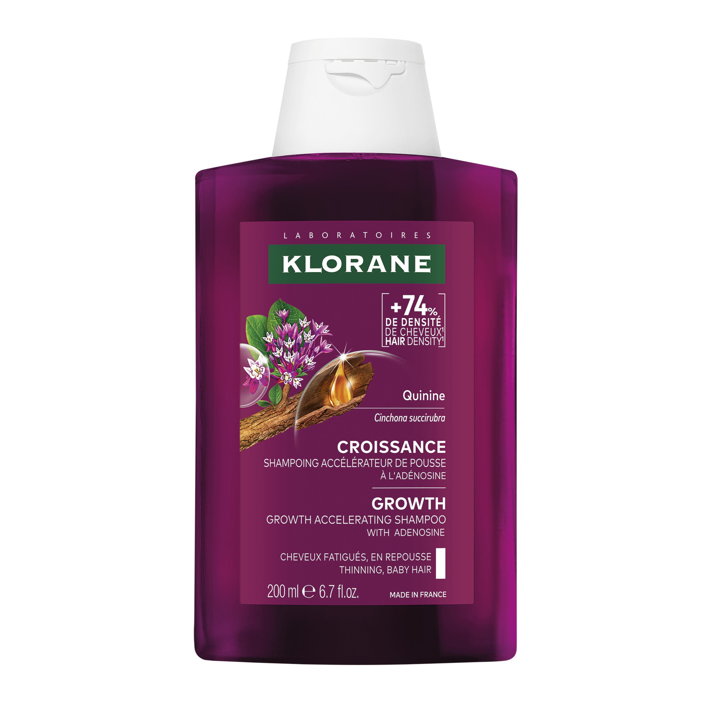 Klorane - Chinina Crescita - Shampoo Acceleratore Di Crescita Fisiologica 200 ml
