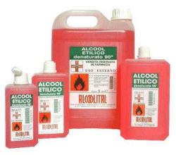 Alcool Etilico Denaturato 90% Flacone 250 ml