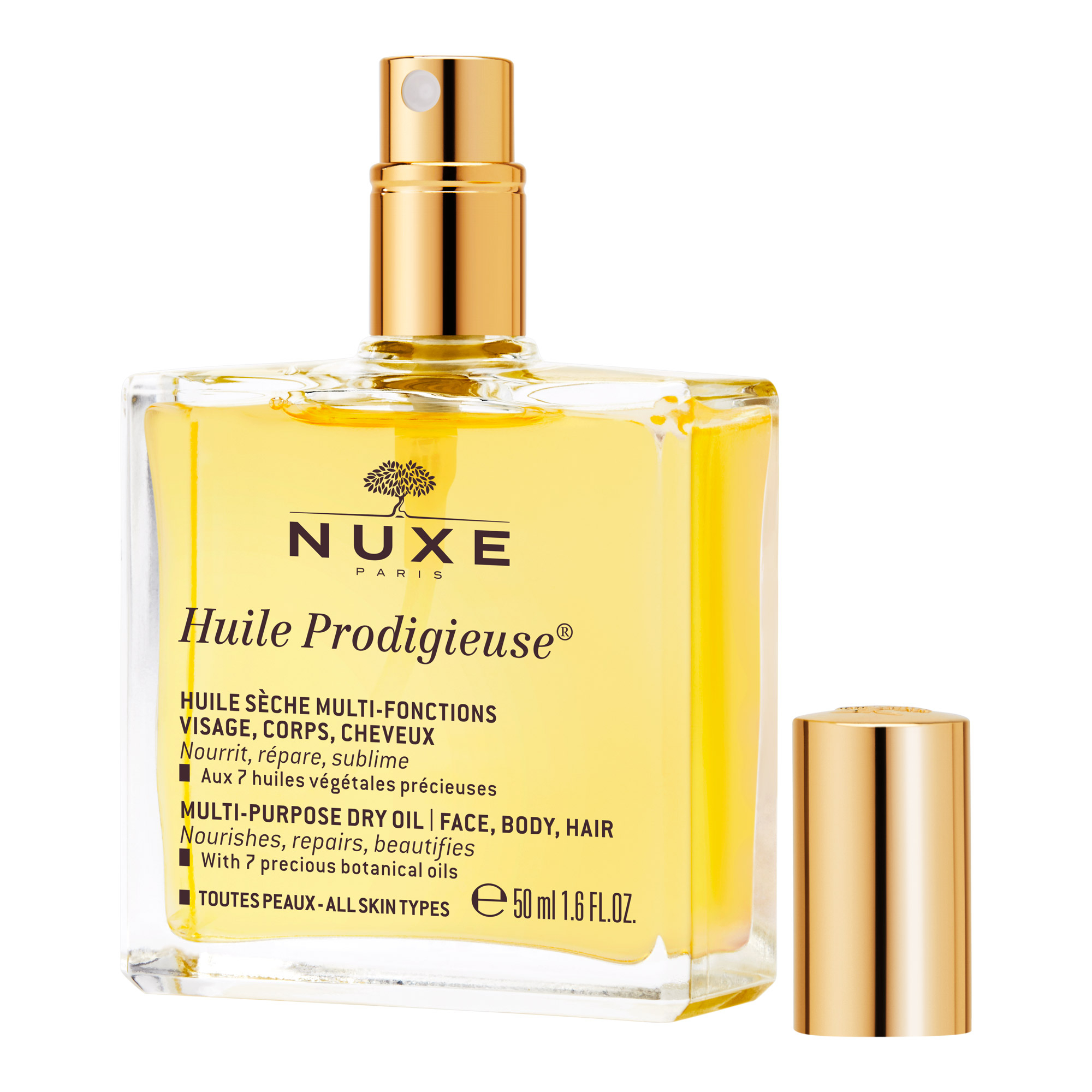 Nuxe - Huile Prodigieuse - Olio Secco Per Viso, Corpo E Capelli 50 ml