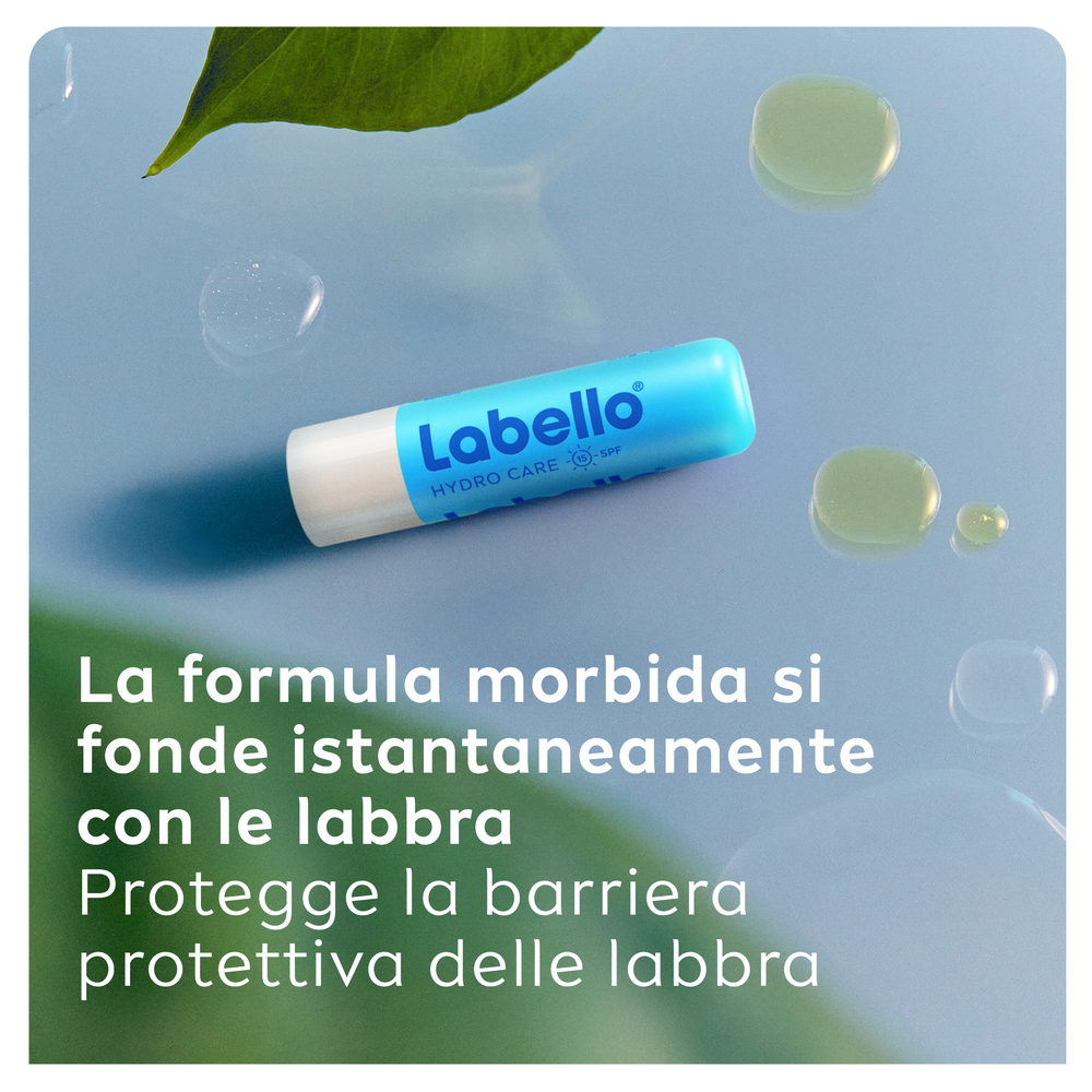 Labello Hydro Care SPF15 4.8 g, Burrocacao labbra idratante e protettivo con Aloe Vera e SPF 15