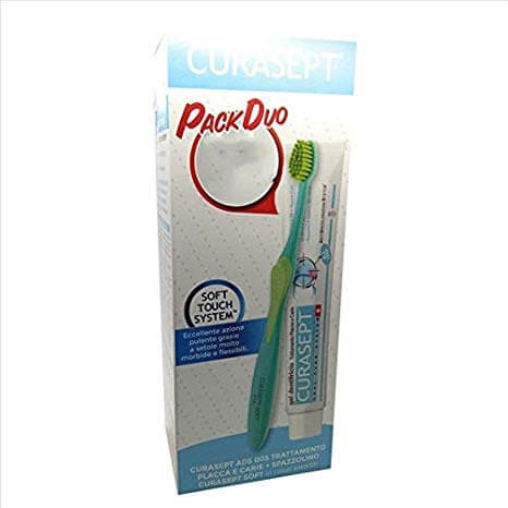 Curasept ADS Dentifricio - con Cloredixina allo 0,05% - 75 ml PROMO PACK CON SPAZZOLINO CURASEPT SOFT IN OMAGGIO 