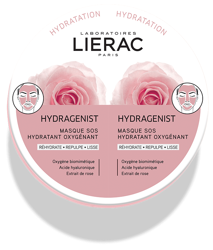 Lierac Maschera Viso Duo Hydragenist SOS Idratante Ossigenante 2X6 mL