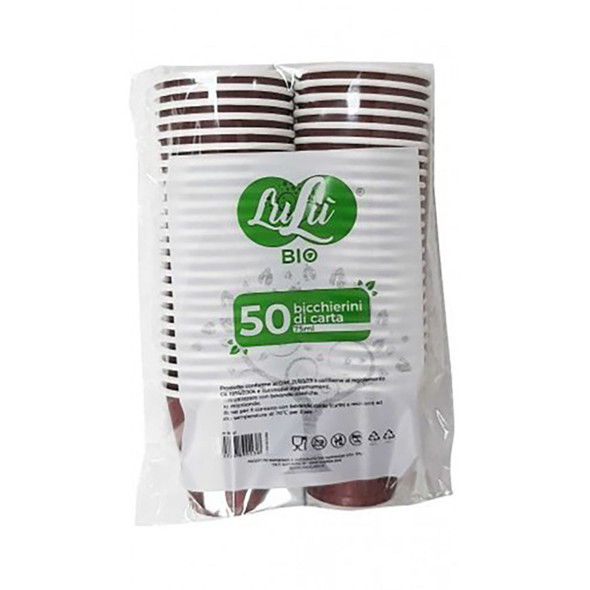 LULU BICCHIER CARTA CAFFE 75 ML X
