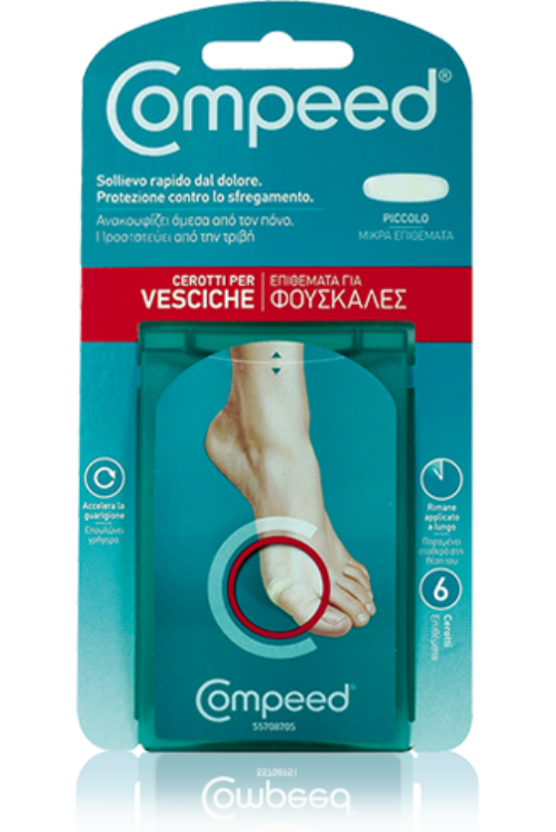 Compeed Vesciche Piedi 6 Cerotti Piccoli 