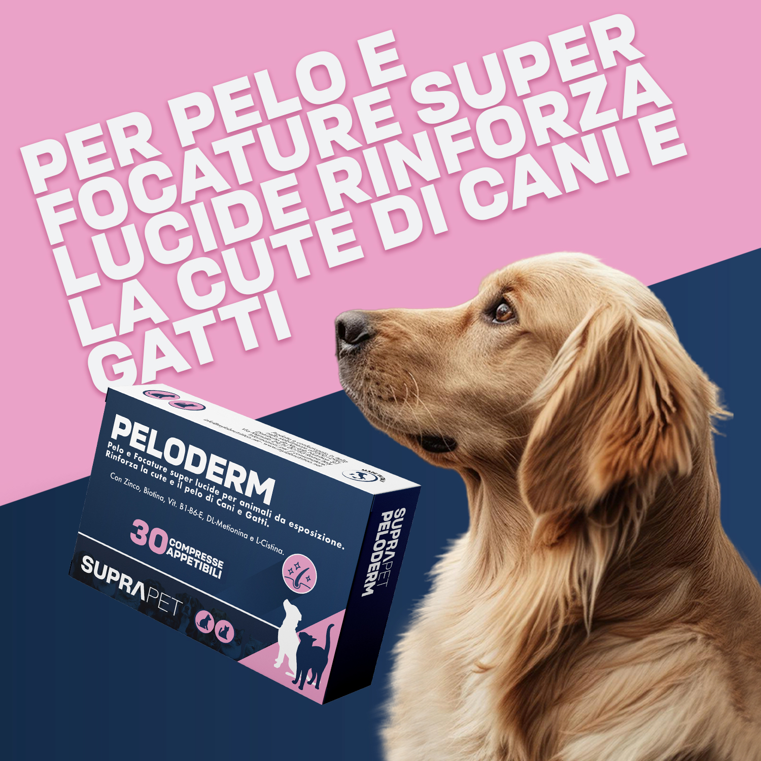 Suprapet PeloDerm 30 Compresse - Mangime Complementare Per Cani E Gatti
