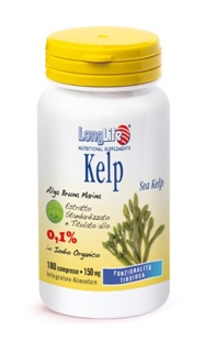 LongLife Kelp Alga Bruna Integratore di Iodio 180 Compresse