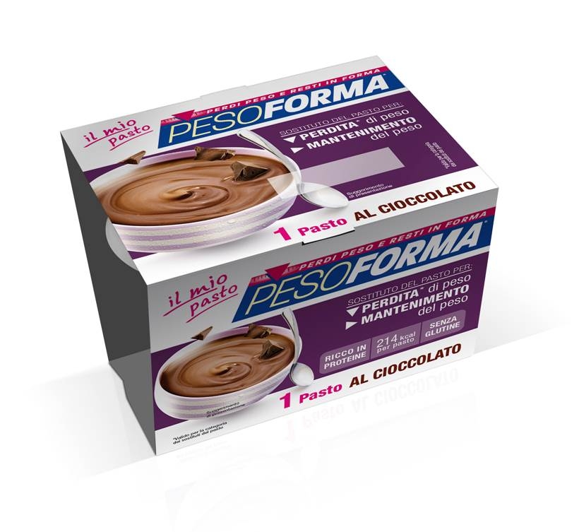 Pesoforma Coppa Singola al Cioccolato - 1 Pasto sostitutivo per perdita e mantenimento del peso corporeo