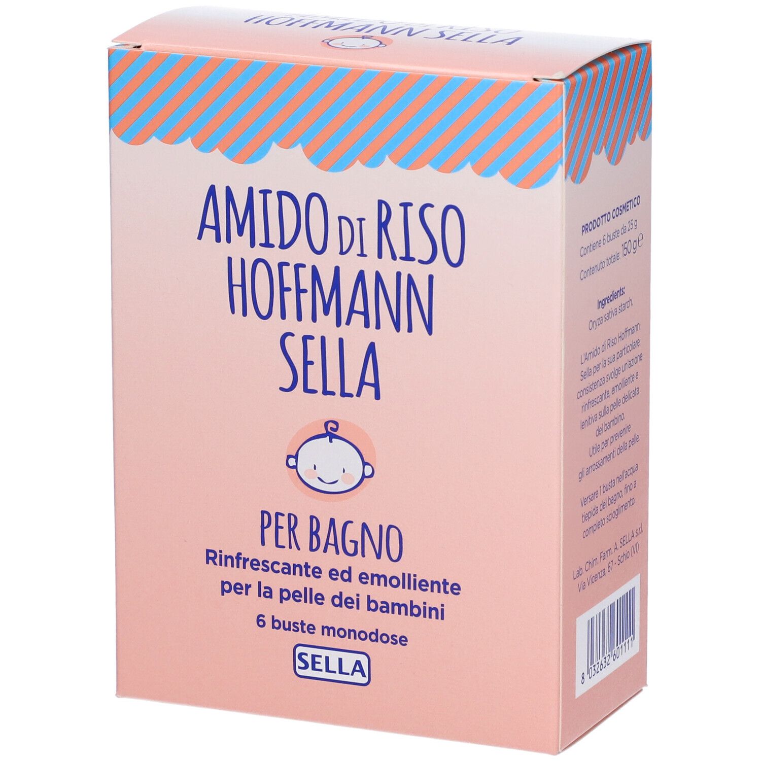 Amido di Riso Hoffmann Sella Per il Bagnetto 6x25 g