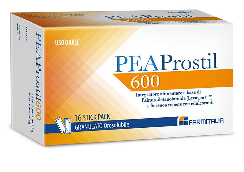 Peaprostil 600 Integratore funzionalità Prostata 16 Bust oro