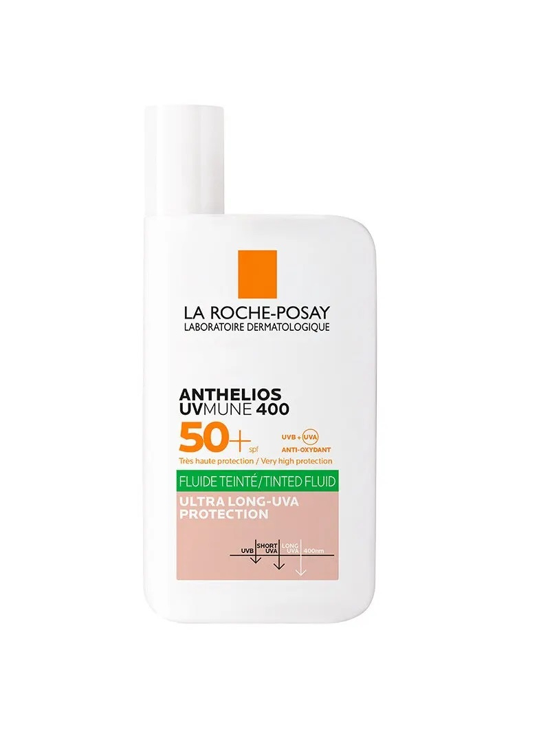 La Roche-Posay Anthelios UVMUNE 400 Fluido Oil Control Colorato SPF 50+. Formato 50 ml