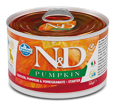 N&D DOG CHICK&PUMP&POM ST 140G