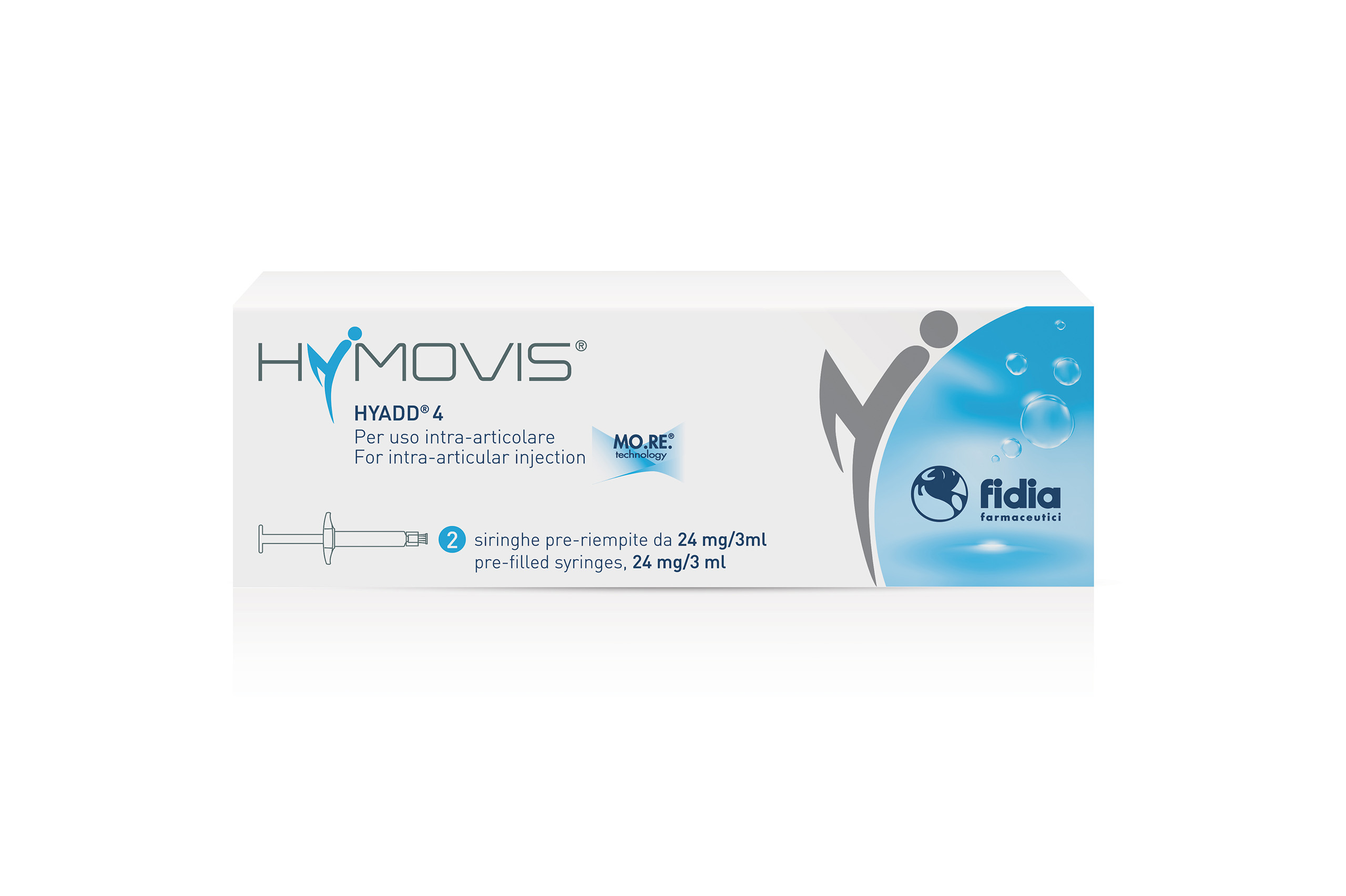 Hymovis - HYADD 4 - Siringhe pre-riempite per uso intra-articolare - 24 mg/3 ml - 2 pezzi - Confezione Italiana Originale