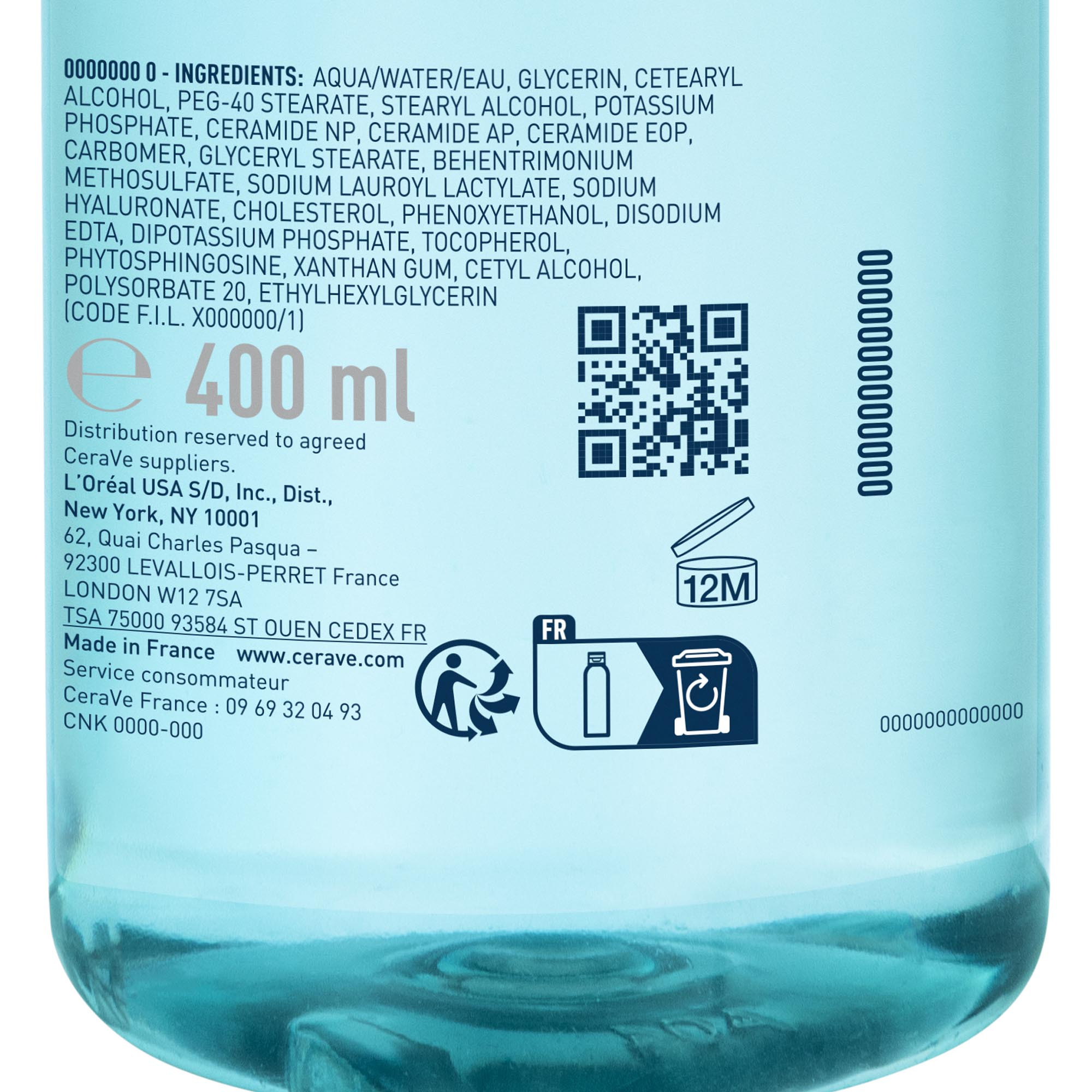 CeraVe - Acqua Micellare Purificante Per Pelli Normali A Grasse 400 ml