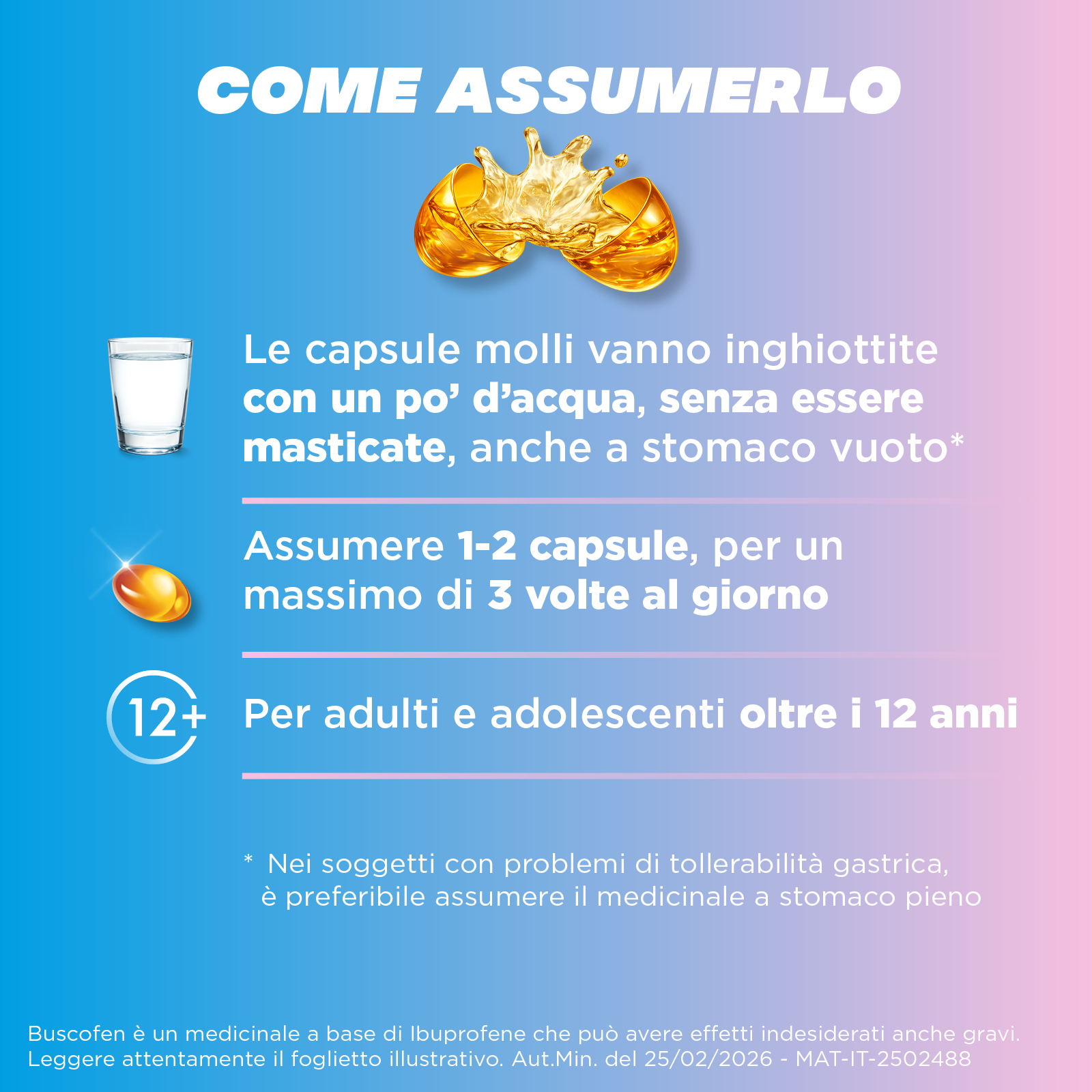 Buscofen - 24 capsule molli - 200 mg
