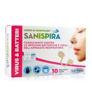 SANISPIRA® Virus & batteri  10 pezzi taglia M