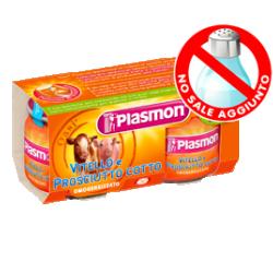 Plasmon Omogenizzato Vitello e Prosciutto 2 Vasetti da 80 g