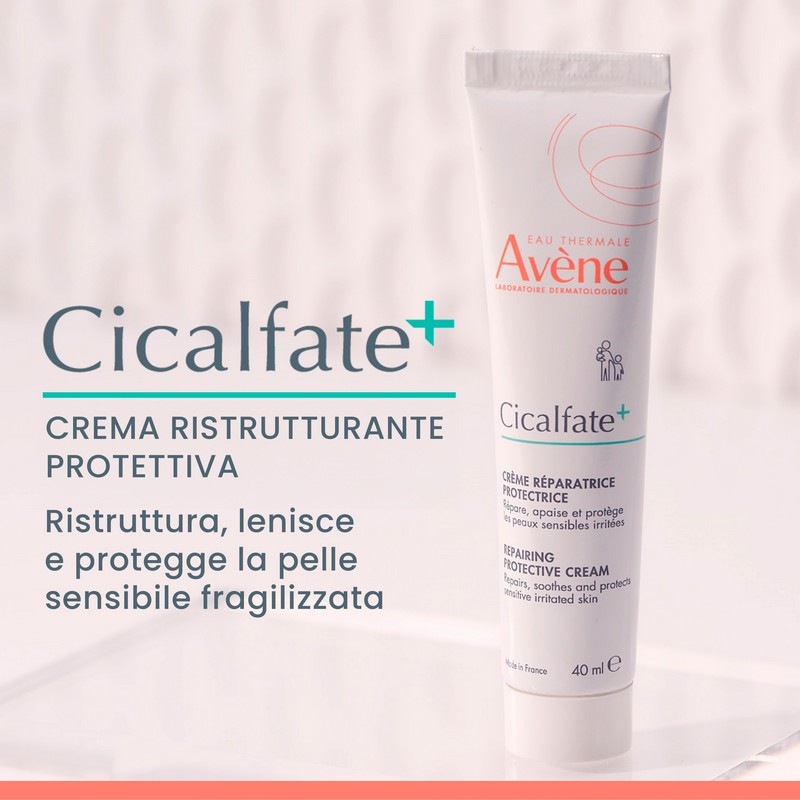 Eau Thermale Avène Cicalfate+ Crema Ristrutturante Protettiva, pelle fragilizzata, 40ml