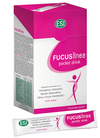 Esi Fucuslinea Pocket Drink Integratore Depurativo e Dietetico 24 Bustine