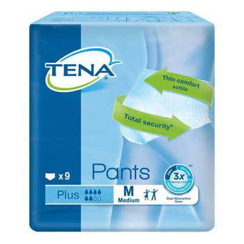 Tena Pants Plus Pannolini a Mutandina Taglia M 9  Pezzi