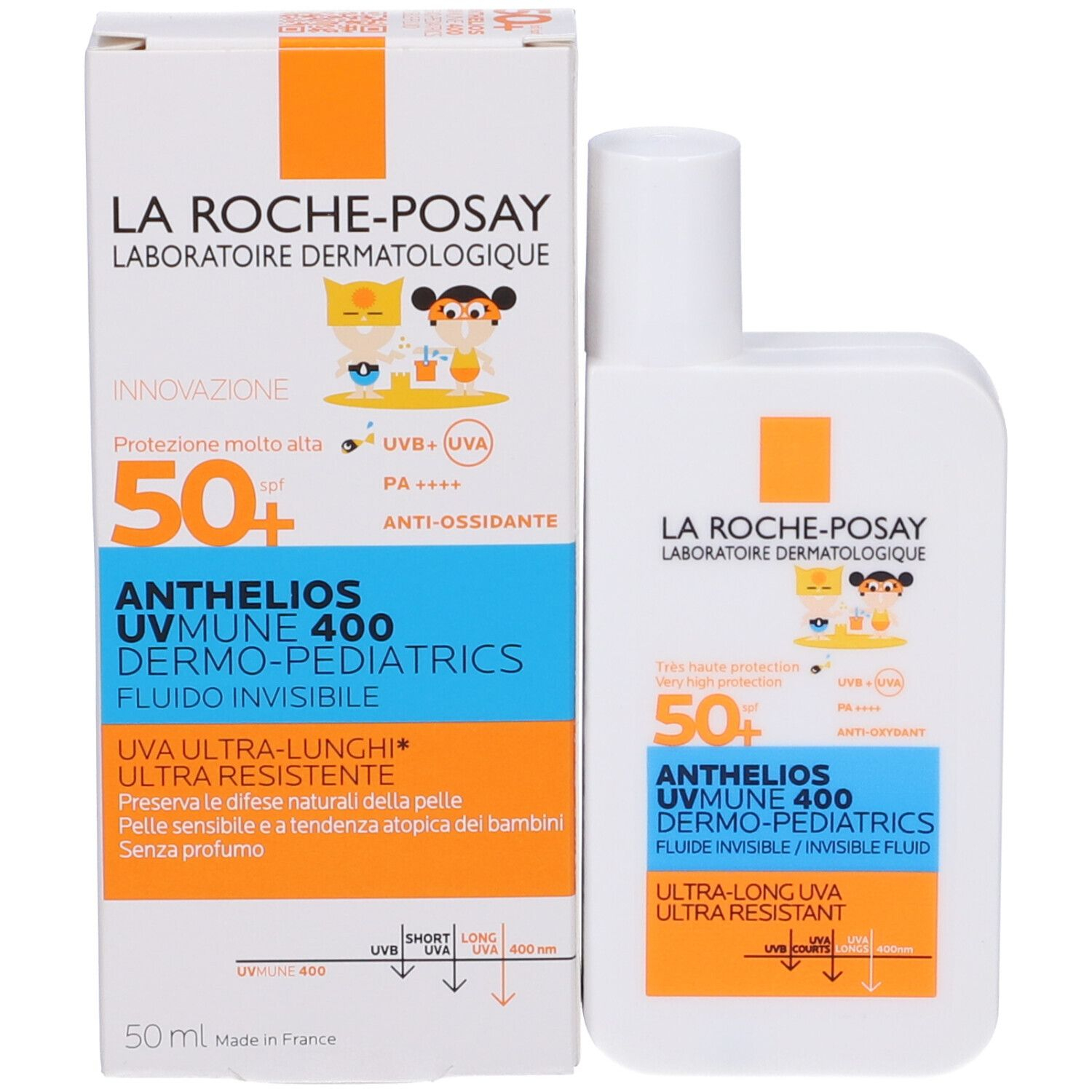 La Roche-Posay Anthelios Fluido UVMune Dermo-Pediatrics Invisibile SPF 50+ 50 ml