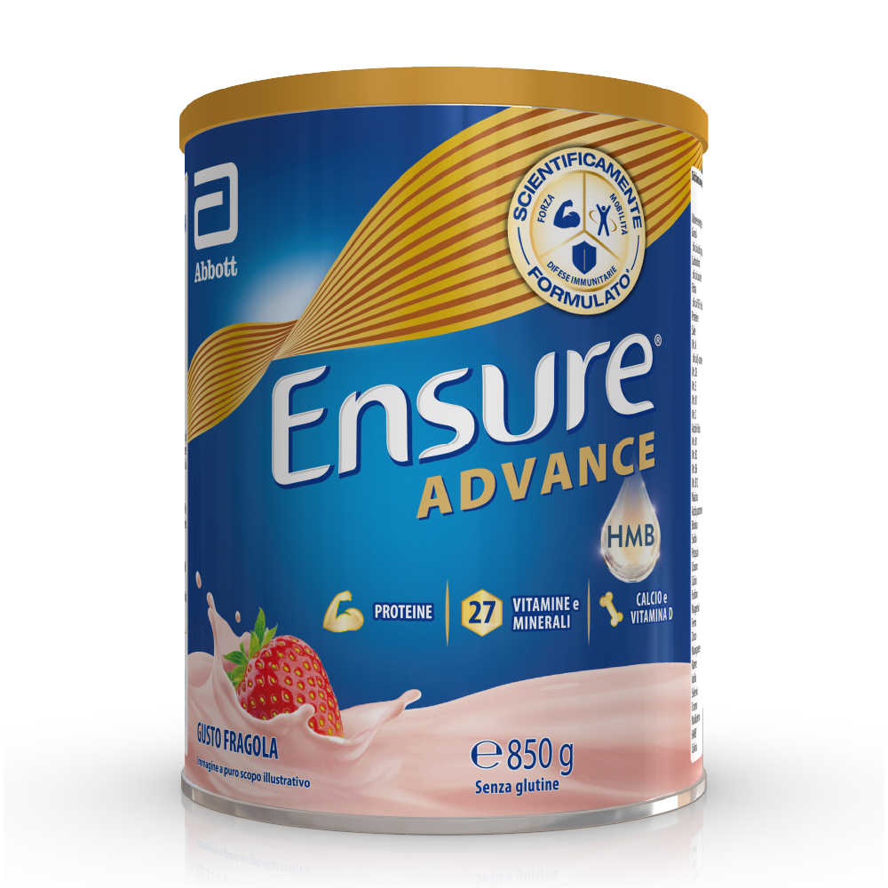 Ensure® Advance Integratore in polvere forza & energia 850g Fragola