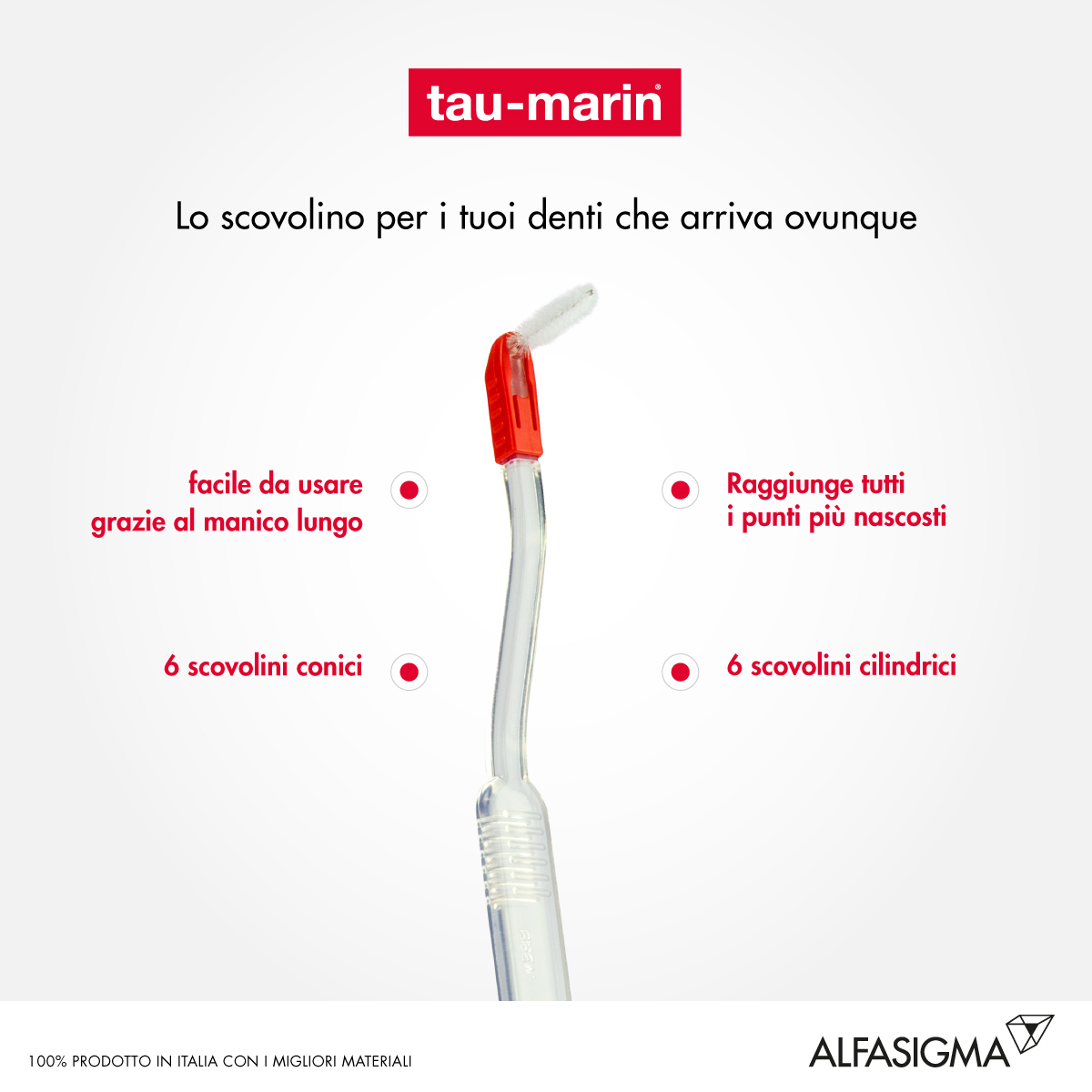 Tau-Marin Set Interdentale Scovolini Anti Placca 4 Misure