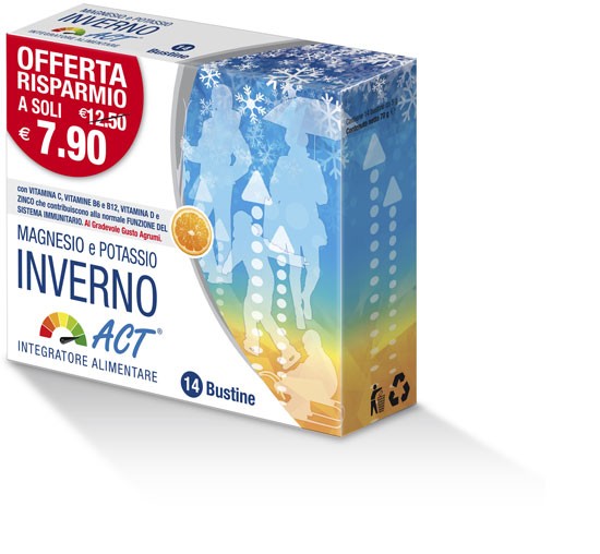Magnesio Potassio Inverno Act Integratore 14 Bustine