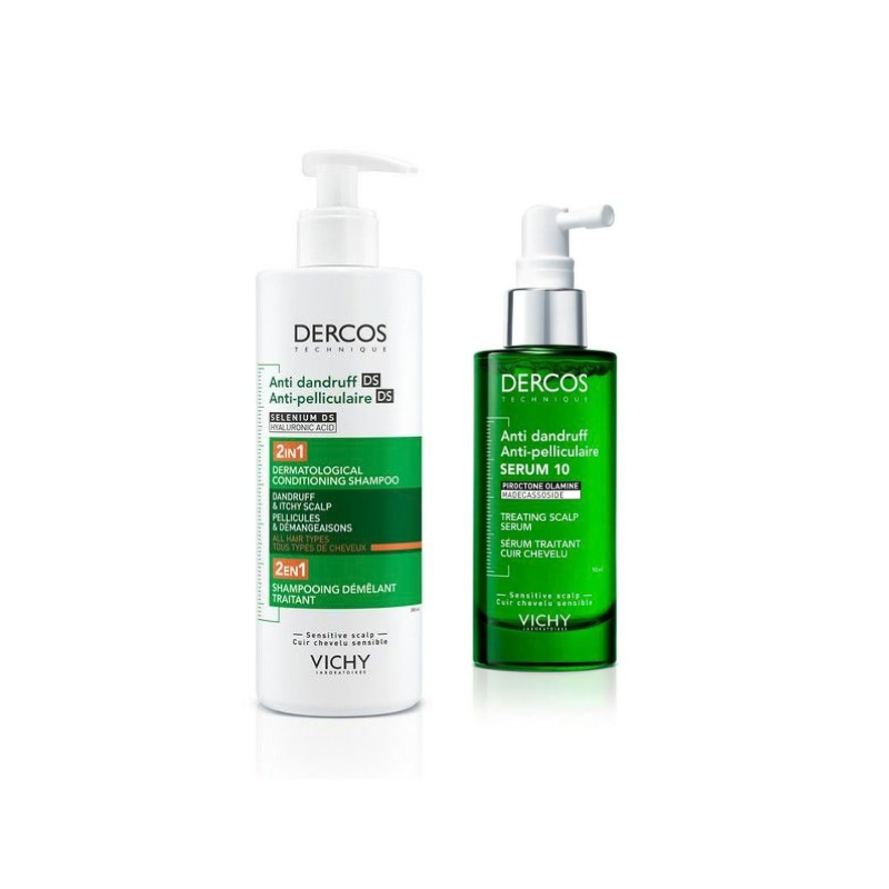 Vichy Dercos - Shampoo Balsamo Antiforfora 400 ml + Siero Antiforfora 200 ml