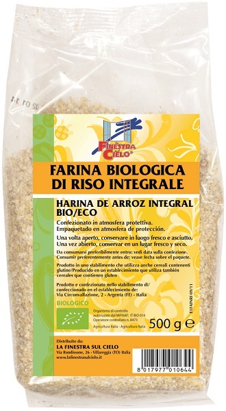 FARINA INTEG RISO 500G FINESTRA
