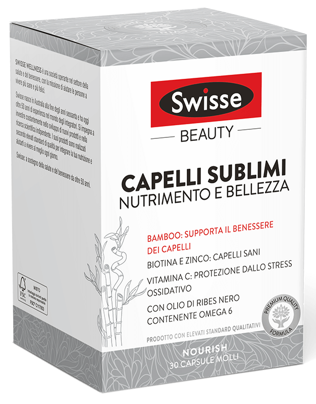 Swisse BEAUTY  CAPELLI SUBLIMI  NUTRIMENTO E BELLEZZA 30 capsule