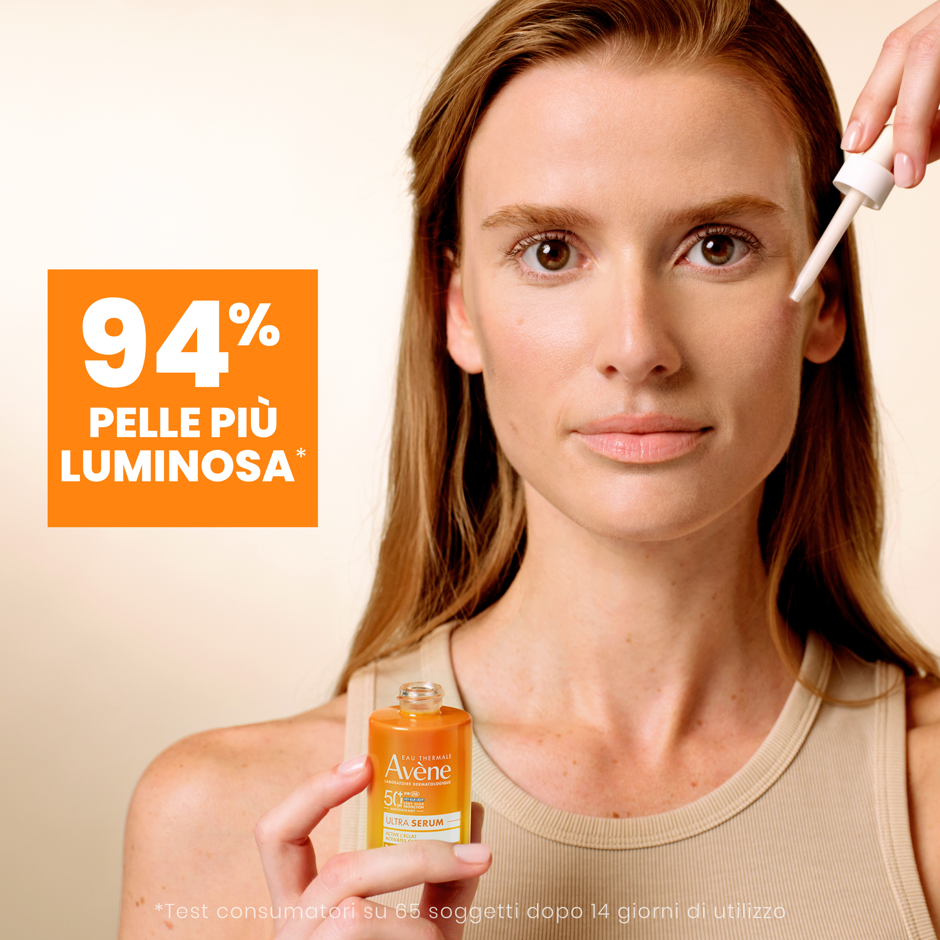 Avène Eau Thermale Ultra Siero SPF50+ Illuminante - Protezione Solare Molto Alta Viso 30 ml