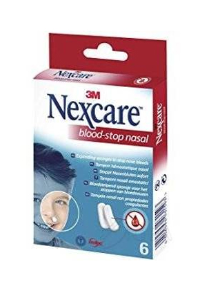 Nexcare Blood Stop Nasal Tamponi Nasali Antisanguinamento 6 Pezzi