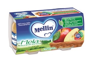 Mellin Omogeneizzato Di Frutta Mela 2 x 100 g