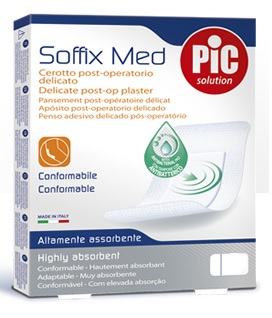 Pic Soffix Med Cerotto Post Operatorio Delicato 25x10 cm 3 Pezzi