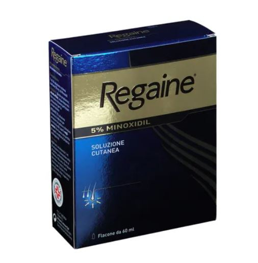 Regaine 5% Minoxidil Soluzione Cutanea per Alopecia Androgenetica Caduta Capelli