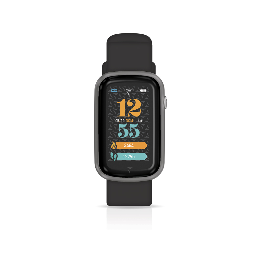 STEPS SMARTWATCH BLACK SILVER