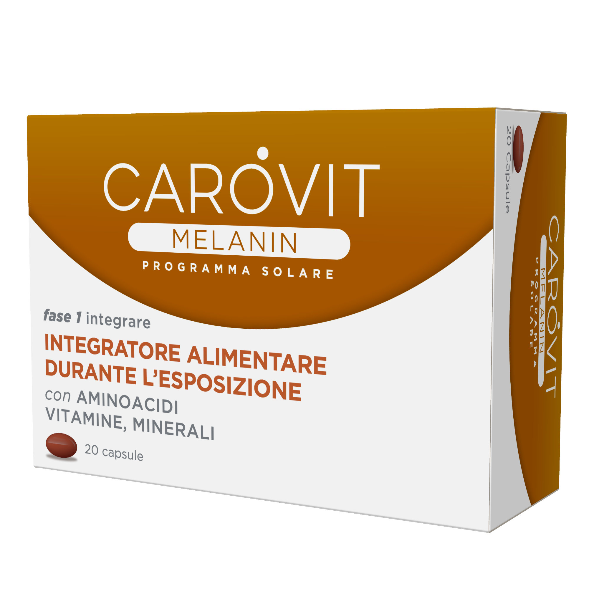Carovit Melanin Integratore per la Sintesi di Melanina 20 Capsule