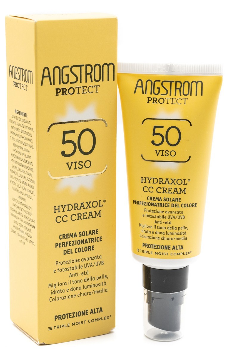 Angstrom CC Crema Solare Perfezionatrice del Colore SPF 50 Protezione Viso 40 ml