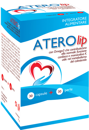 Aterolip Integratore Alimentare Funzione Cardiaca e Livelli di Colesterolo 30 capsule + 30 perle