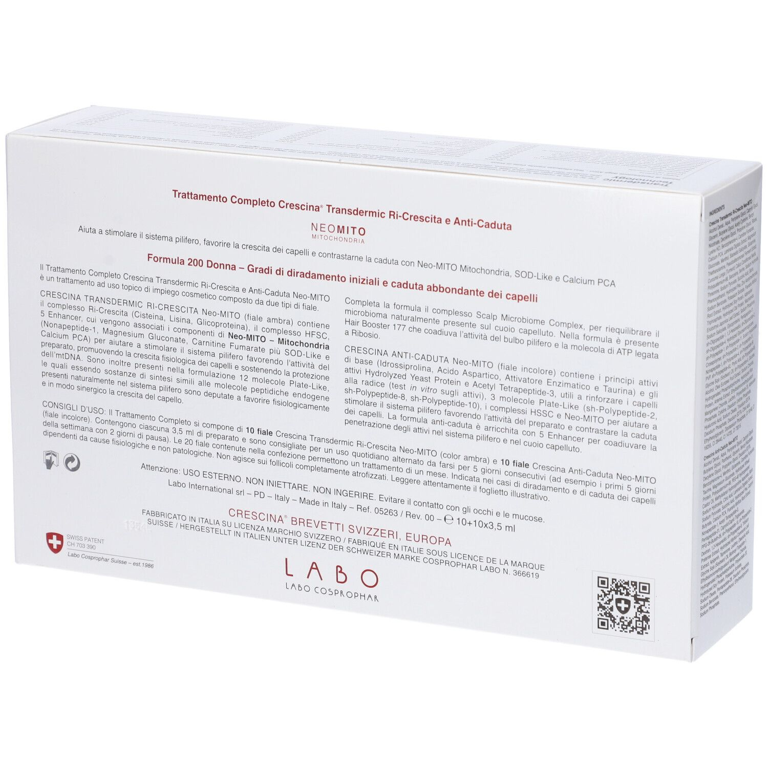 Crescina Ricrescita Neo-Mito 200