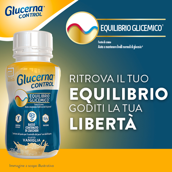 Glucerna Control, equilibrio glicemico, pasto sostitutivo per il controllo del peso, drink gusto vaniglia - 4x200ml