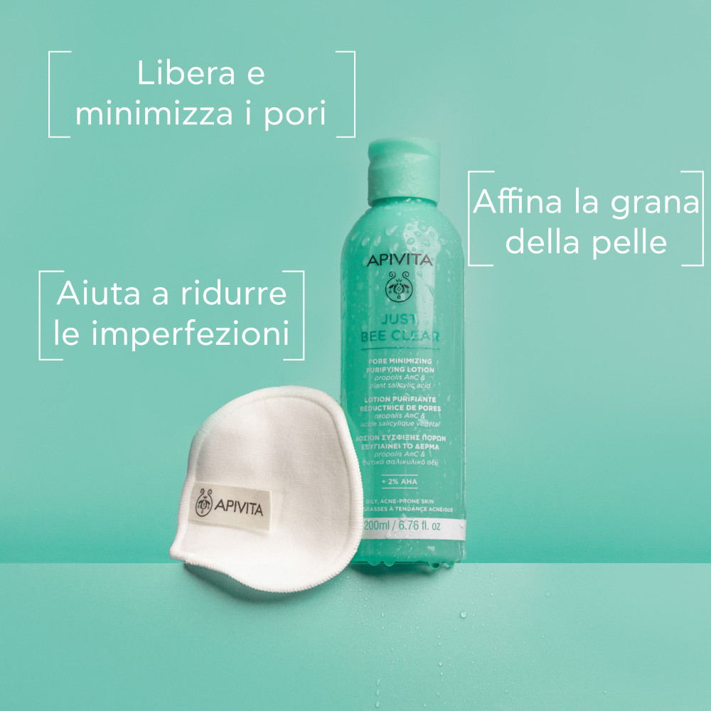 Apivita Just Bee Clear Lozione Purificante Minimizza i Pori