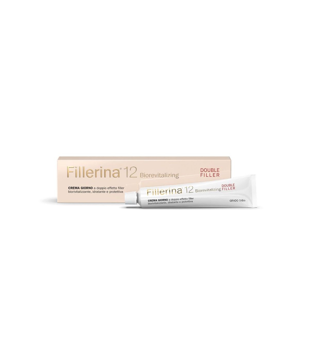 Fillerina 12 Double Filler Biorevitalizing Crema giorno anti-età Grado 5 Bio 50 mL