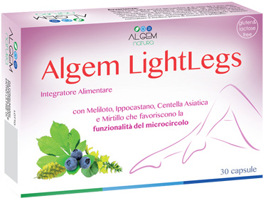 Algem Lightlegs Integratore per Gambe Pesanti 30 Capsule
