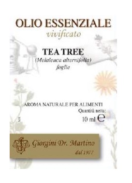 Dr. Giorgini Olio Essenziale Vivificato Tea Tree Aroma Per Alimenti 10 ml