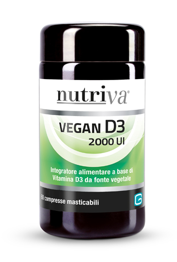 Nutriva Vegan D3 2000UI - 60 Compresse Masticabili